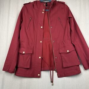 Eden Society Women's Jacket XS Red Stretchy Pockets